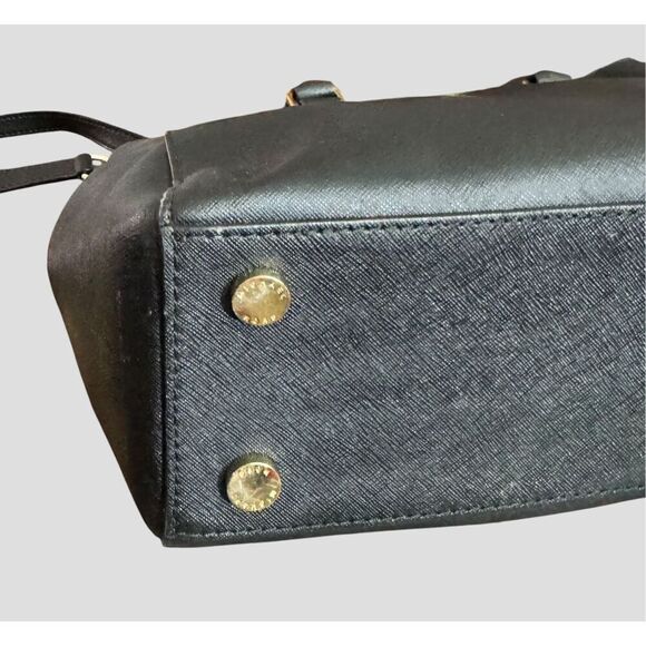 Michael Kors Kellen Black Medium Saffiano Tote Crossbody - Picture 6 of 11